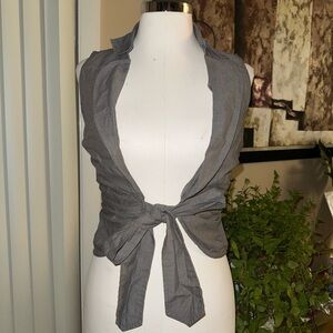 Rare Cop. Copine sleeveless tie-front vest from the early 2000s.